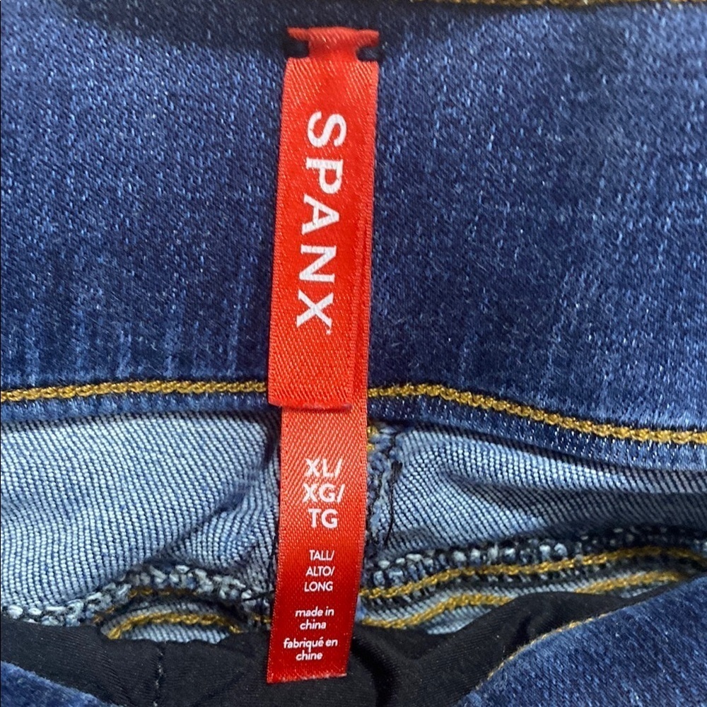 Spanx Distressed Ankle Skinny Denim Jean Legging - 20203P - Medium Wash - XL - Picture 3 of 7